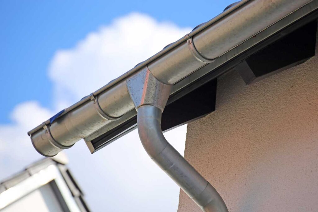 Galvanized Gutters 1 - Sacramento Valley Roofing & Gutters